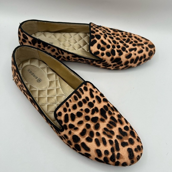 Women’s Birdies Starling Flat in Cheetah Calf Hair-size 8.5 - Picture 1 of 10